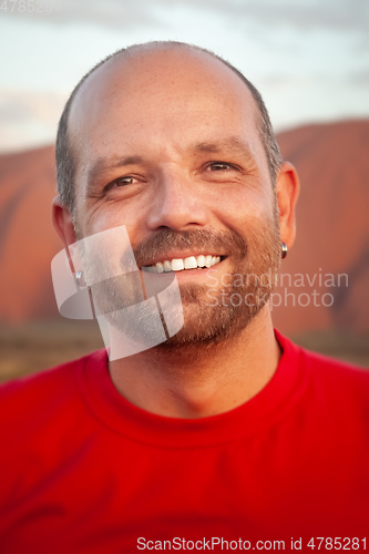 Image of handsome smiling man portrait