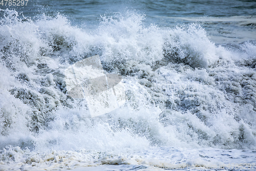 Image of stormy ocean scenery background