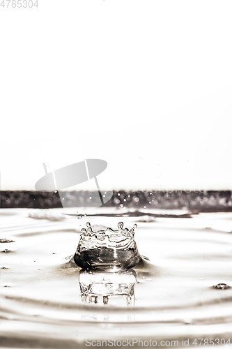 Image of black water drop background