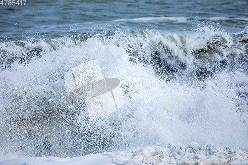 Image of stormy ocean scenery background