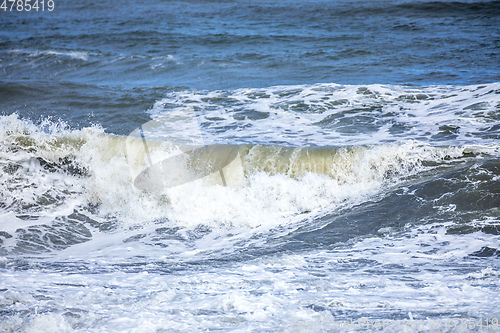 Image of stormy ocean scenery background