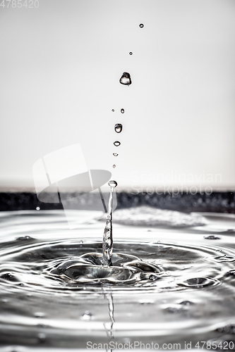 Image of black water drop background