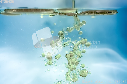 Image of water oil bubbles background