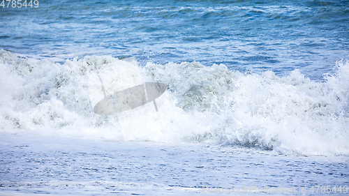 Image of stormy ocean scenery background