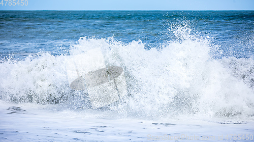 Image of stormy ocean scenery background