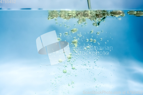 Image of water oil bubbles background