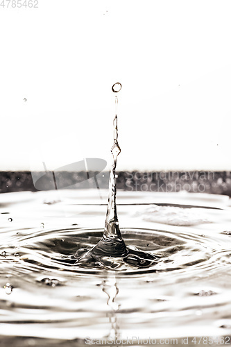 Image of black water drop background