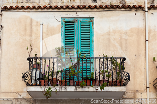 Image of balcony sicily italy