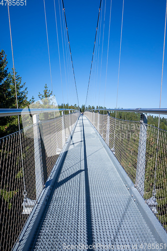 Image of cable bridge at Bad Wildbad south Germany