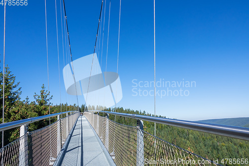 Image of cable bridge at Bad Wildbad south Germany