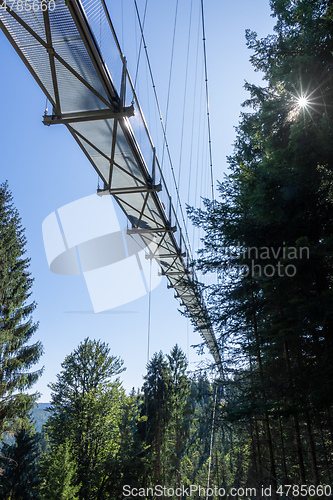 Image of cable bridge at Bad Wildbad south Germany