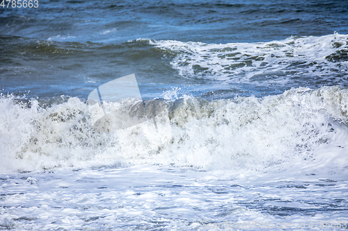 Image of stormy ocean scenery background