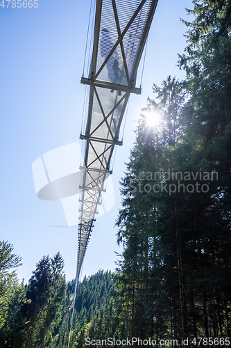 Image of cable bridge at Bad Wildbad south Germany