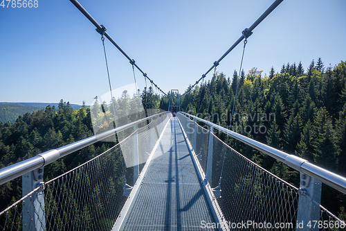 Image of cable bridge at Bad Wildbad south Germany