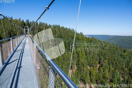 Image of cable bridge at Bad Wildbad south Germany