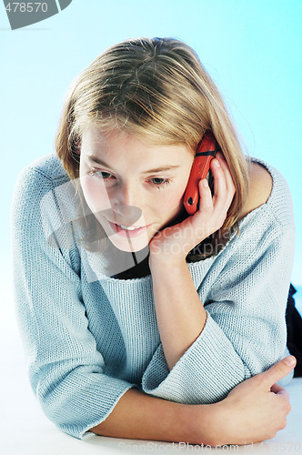 Image of Girl with cellphone