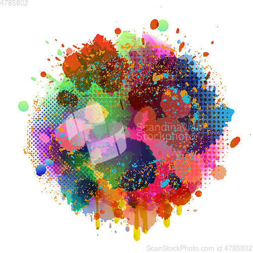 Image of abstract splatter color background. illustration vector design