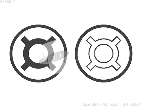 Image of Generic currency symbol isolated on white background.