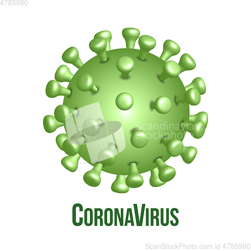 Image of Coronavirus icon, 2019-nCov novel coronavirus concept sign