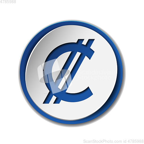 Image of Costa Rican and Salvadoran colon currency symbol