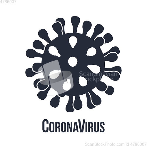 Image of Coronavirus icon, 2019-nCov novel coronavirus concept sign