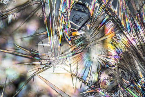 Image of soda lye microcrystals