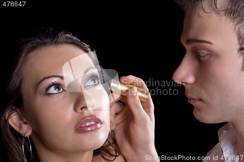 Image of Make-up. Isolated on black background 2