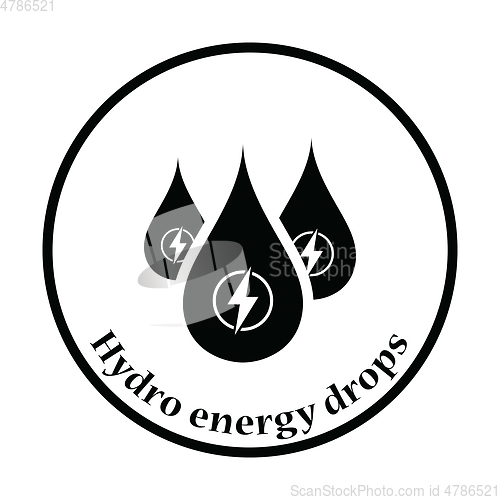 Image of Hydro energy drops  icon