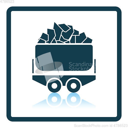 Image of Mine coal trolley icon