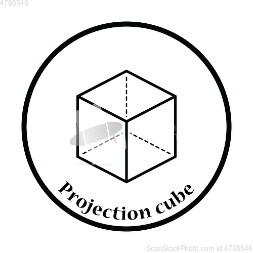 Image of Cube with projection icon