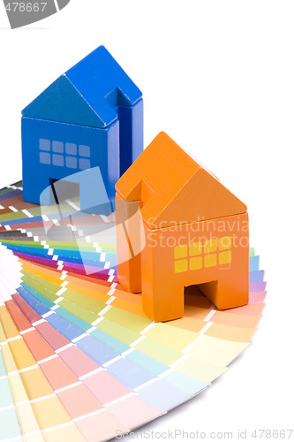 Image of Toy house over a palette