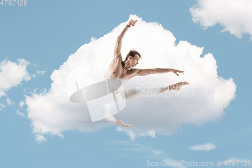 Image of Modern ballet dancer. Contemporary art ballet