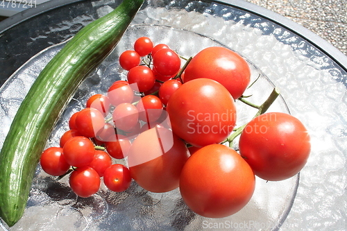 Image of Tomatoes and cucumber