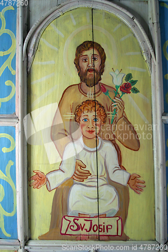 Image of Saint Joseph with child Jesus