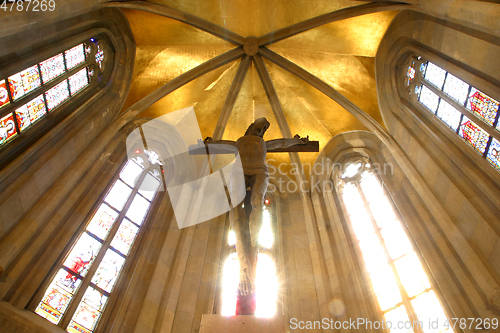 Image of Jesus on the cross, Zagreb - St. Mark church