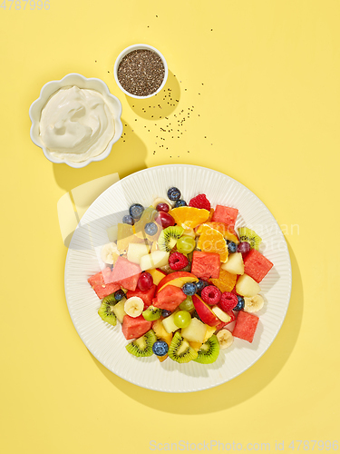 Image of plate of fruit salad