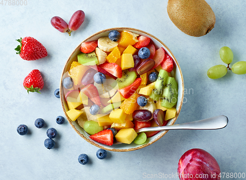 Image of bowl of fresh fruit salad