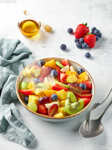 Image of bowl of fresh fruit salad