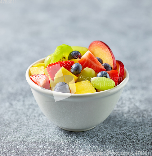 Image of bowl of fresh fruit salad