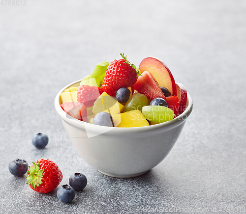 Image of bowl of fresh fruit salad