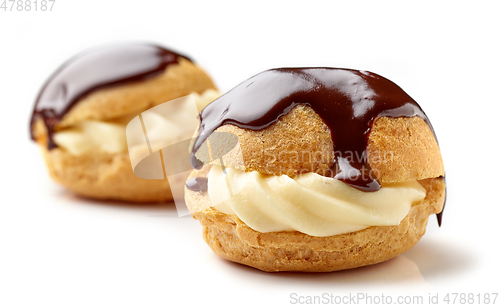 Image of freshly baked cream puffs