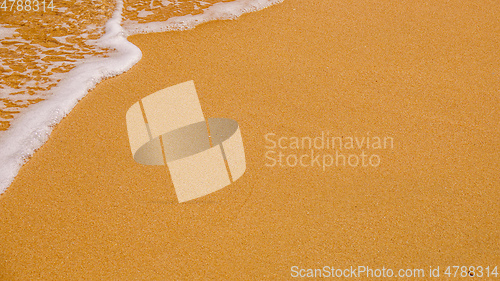 Image of sandy beach shore line texture background