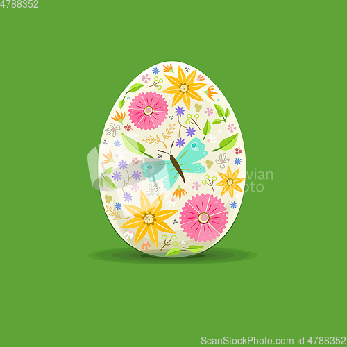 Image of easter egg floral decoration