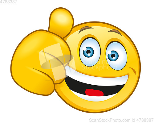 Image of laughing smiley with a thumbs up sign
