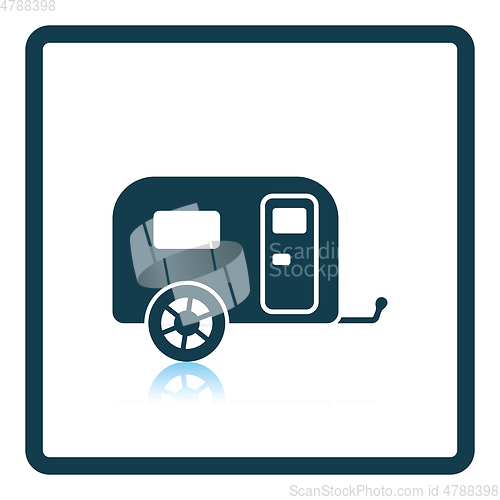 Image of Camping family caravan car  icon