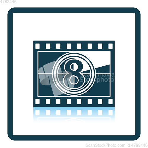 Image of Movie frame with countdown icon