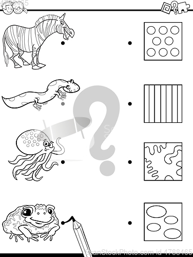 Image of match images coloring game