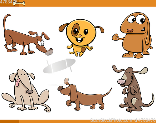 Image of dog animal characters set