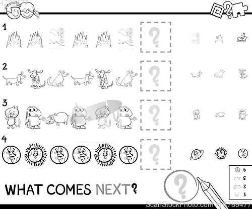 Image of pattern game coloring page