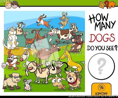 Image of counting game with spotted dogs